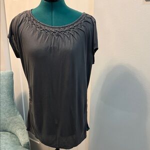 The Limited Charcoal Short Sleeve Top